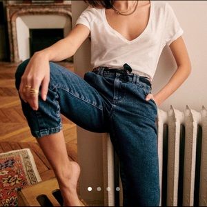 Sézane Malcolm T-Shirt • White • Large